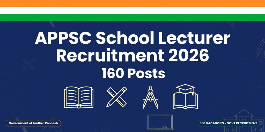 APPSC School Lecturer Recruitment 2026