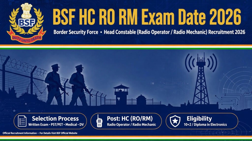 BSF HC RO RM Exam Date 2026