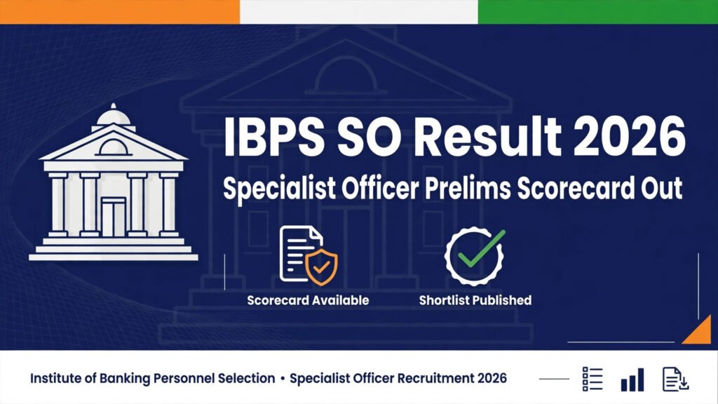 IBPS SO Prelims Result 2026