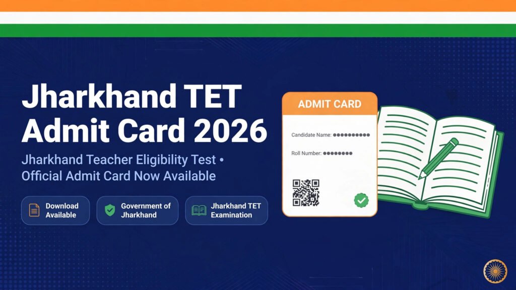 Jharkhand TET Admit Card 2026