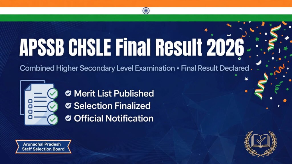 APSSB CHSLE Final Result 2026