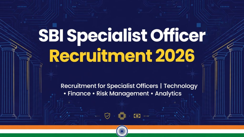 SBI Specialist Officer Recruitment 2026