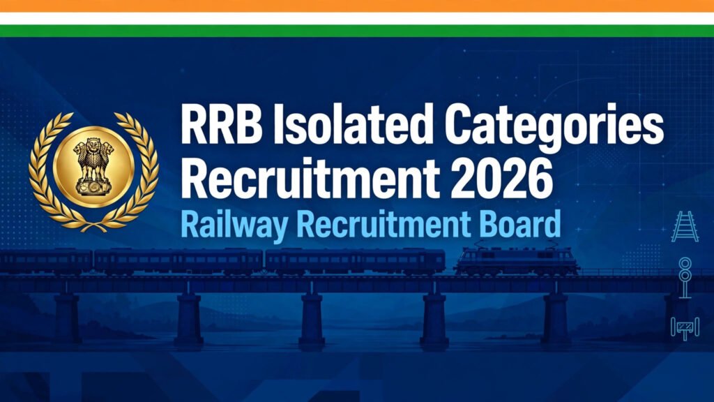 RRB Isolated Categories Recruitment 2026