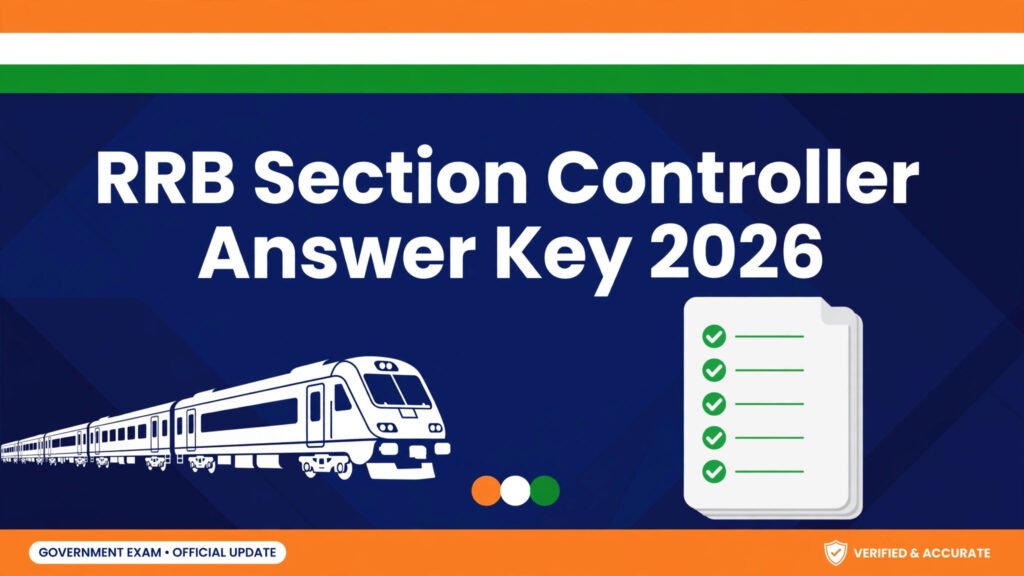 RRB Section Controller Answer Key 2026