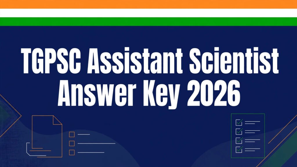 TGPSC Assistant Scientist Answer Key 2026