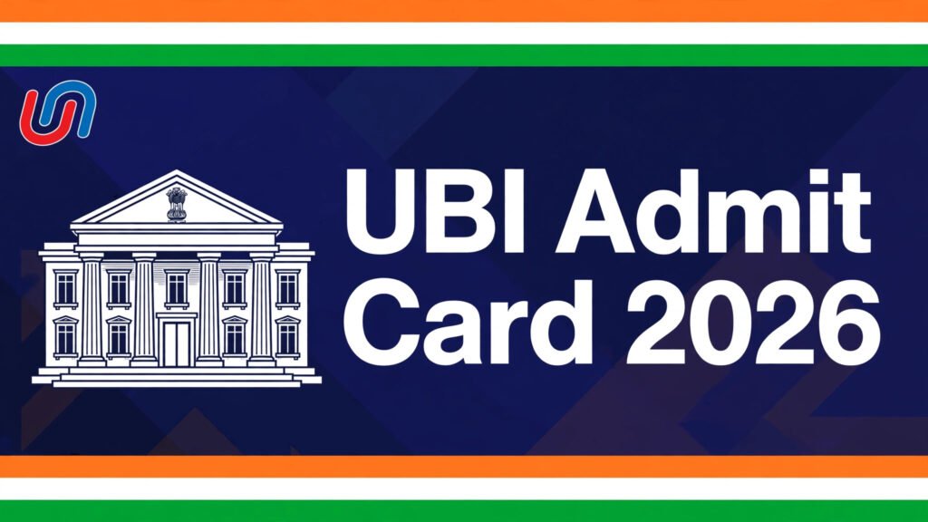 UBI Admit Card 2026