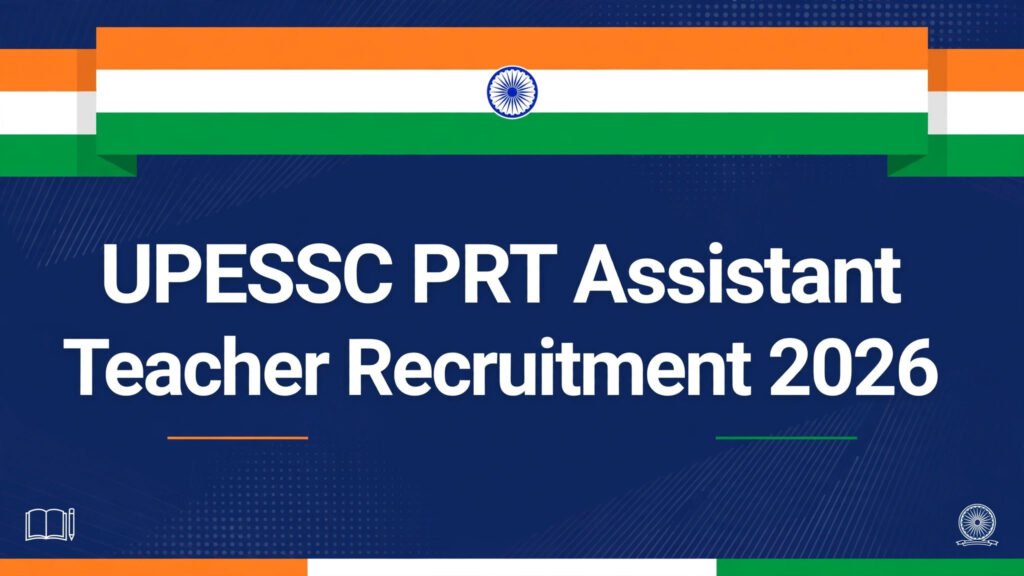 UPESSC PRT Assistant Teacher Recruitment 2026